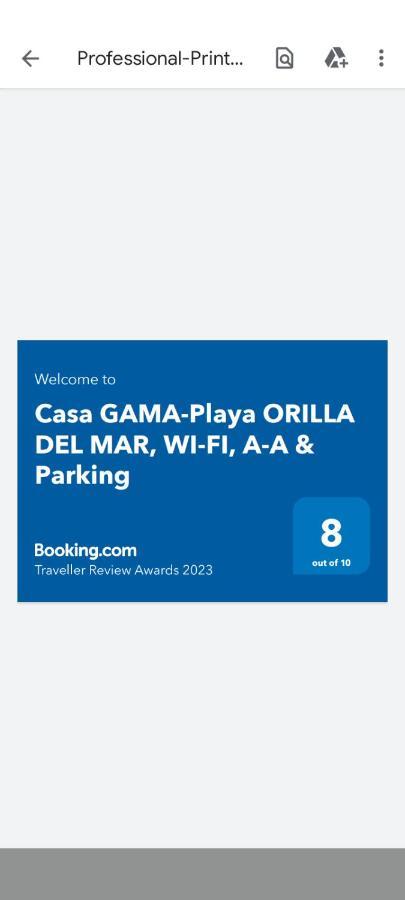 Casa Gama-Playa Orilla Del Mar, Beach And Town Boxol Exteriör bild